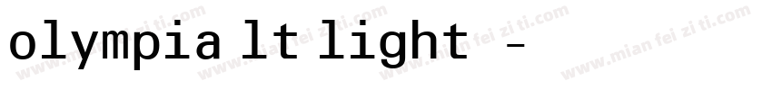 olympia lt light字体字体转换